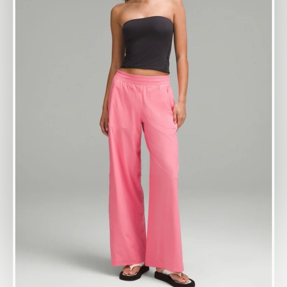 lululemon athletica Pink Wide-Leg Lounge Pants